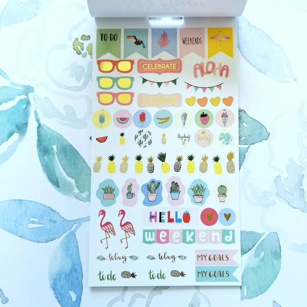 NEW! Let's Planner Hello Weekend Planner Sticker Book 265 Pieces